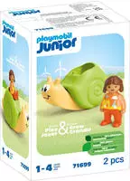 playmobil Spielset JUNIOR 71699, ab 1 Jahr, Schaukelschnecke mit Rasselfunktion, 2