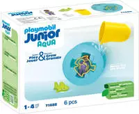 Playmobil 71688-UNIT, Playmobil Junior Aqua: Water Wheel With Baby Shark Gelb...