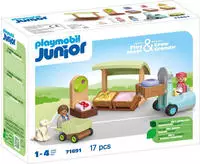 Playmobil 71691, Playmobil 71691 - Bio Marktstand u Gabelstapler - JUNIOR