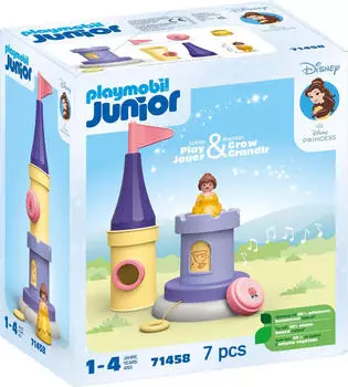 Playmobil JUNIOR & Disney - Belles Spielturm mit Melodie (71458)