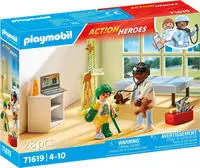 Playmobil Konstruktions-Spielset "Kinderarzt mit Teddyb&auml;r (71619), Action Heroes"