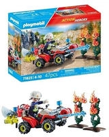 Playmobil 71825, Playmobil 71825 - Feuerwehr Quad Heckenbrand - Action Heroes
