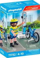 Playmobil Konstruktions-Spielset "Polizei Fahrradstreife (71732), Playmobil Action