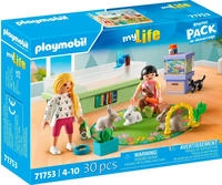 PLAYMOBIL Mein Leben 71753 Familie mit Kaninchen Tierfiguren Spielzeug f&uuml;r...