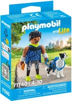 Playmobil Konstruktions-Spielset "Jogger mit Border Collie (71740), Playmobil My