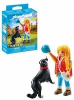Playmobil Konstruktions-Spielset "Frau mit Sennenhund (71738), Playmobil My Life"