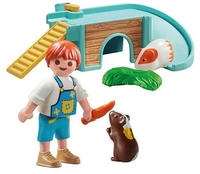 Playmobil Konstruktions-Spielset "Junge mit Meerschweinchen (71746), Playmobil...