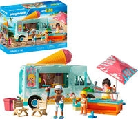 Playmobil Konstruktions-Spielset "Ice Cream Truck mit Surfshop (71904), My Life" Made