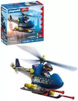 Playmobil Konstruktions-Spielset "Polizeihelikopter (72080), City Action" Made...