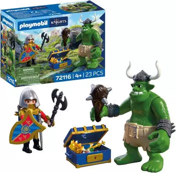 Playmobil Knights Troll mit L&ouml;wenritterschatz 72116