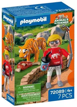 Playmobil 72089 Animals & Friends Zoo: Tiger und Besucher