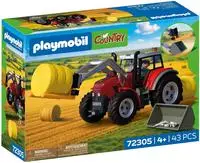 Playmobil Konstruktions-Spielset "Gro&szlig;er Traktor mit Heuballen (72305), Country"