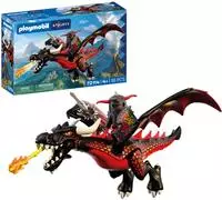 PLAYMOBIL 72114, PLAYMOBIL geobra Brandst&auml;tter Stiftung & Co.K Schwarzer Drache