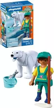 Playmobil Animals & Friends Eisb&auml;r und Pfleger (72090)