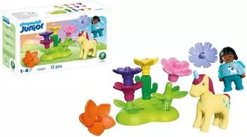 Playmobil Junior Einhorn-Feengarten Konstruktions-Spielset (72087)