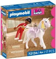 Playmobil Konstruktions-Spielset "Voltigieren (72134), I Love Horses" Made in...