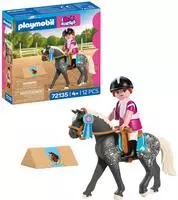 Playmobil Konstruktions-Spielset "Springreiten (72135), I Love Horses" Made in...
