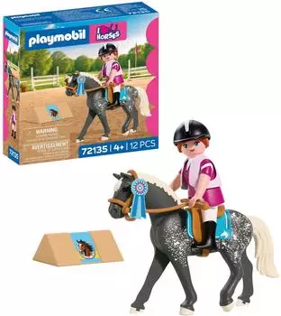 Playmobil Equestrian Show Jumping Toy Playset with Accessories