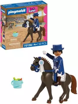 Playmobil Equestrian Dressage Rider Horse Figure Playset for Ages 4 and up Creative Role-Play Imaginative Storytelling