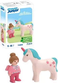 Playmobil Junior Fee mit Einhorn, pink (71893)