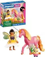 Playmobil Konstruktions-Spielset "Sammeleinhorn Morgentau mit Fee (72218), Fantasy &
