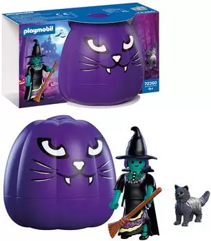 Playmobil Halloween Aufbewahrungs-K&uuml;rbis mit Hexe (72360)
