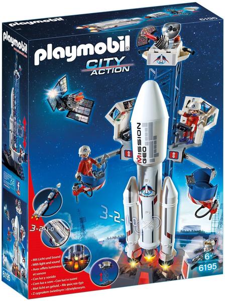 Playmobil City Action - Weltraumrakete mit Basisstation (6195)