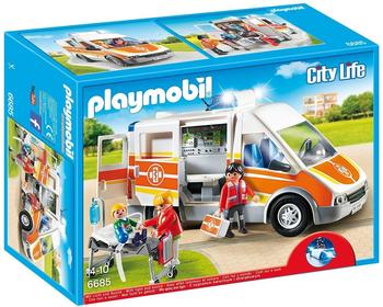 Playmobil Citylife - Krankenwagen mit Licht und Sound (6685)