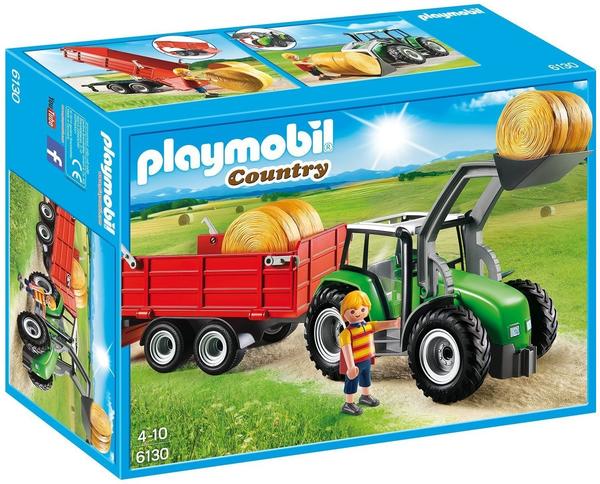 Playmobil Großer Traktor mit Anhänger