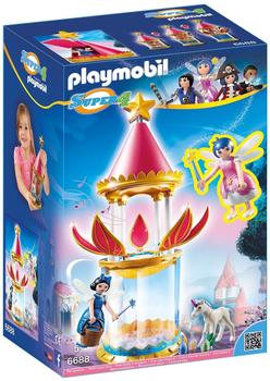 Playmobil Super 4 - Zauberhafter Blütenturm mit Feen-Spieluhr und Twinkle (6688)