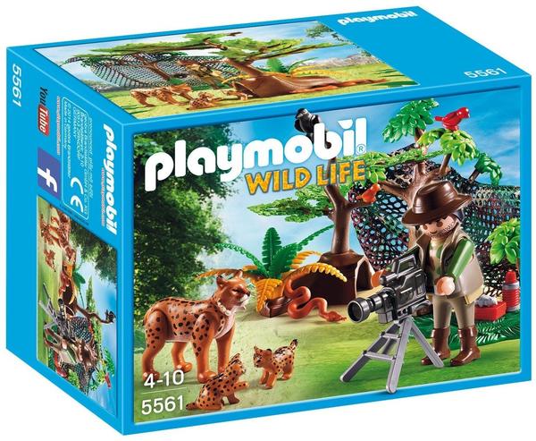 Playmobil Luchsfamilie mit Tierfilmer (5561)