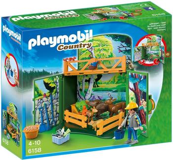 Playmobil Country - Aufklapp-Spiel-Box "Waldtierfütterung"(6158)