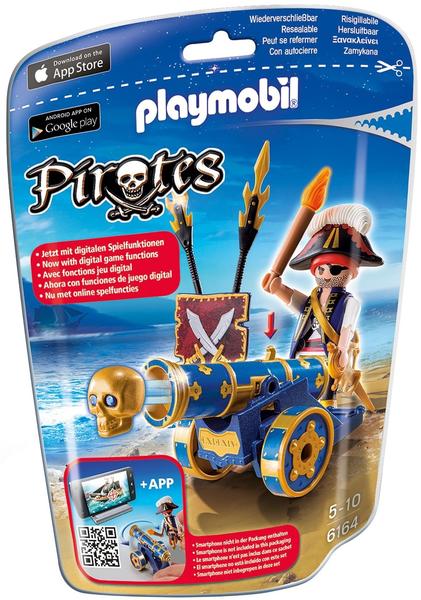 Playmobil Blaue App-kanone mit Piraten-Offizier (6164)