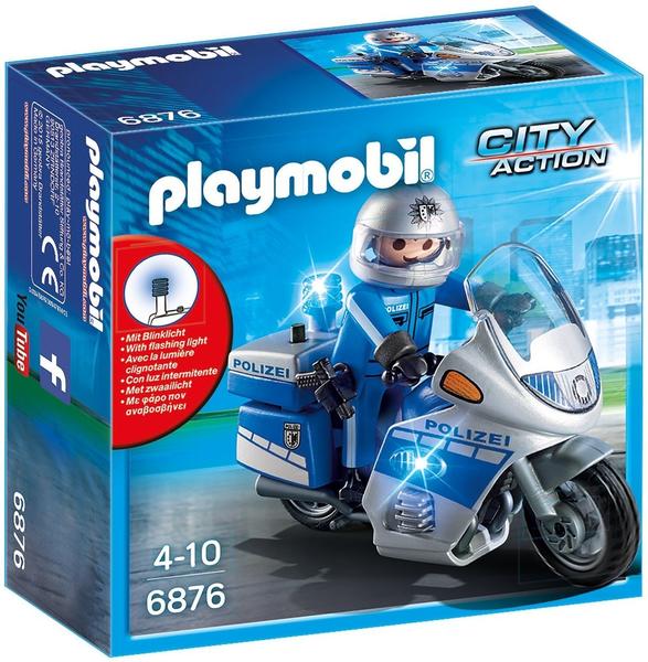 Playmobil City Action Motorradstreife mit LED-Blink 6876