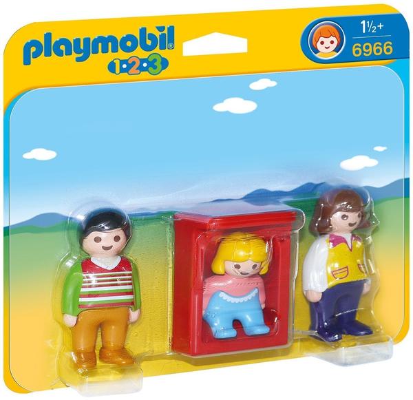 Playmobil 1.2.3 - Eltern mit Babywiege (6966)
