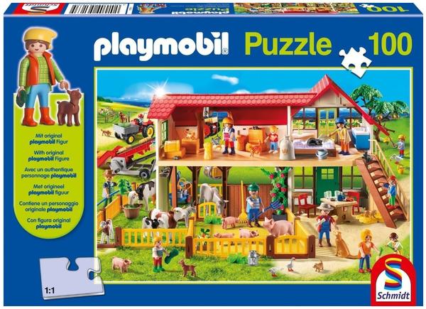 Schmidt-Spiele Playmobil Bauernhof (100 Teile)