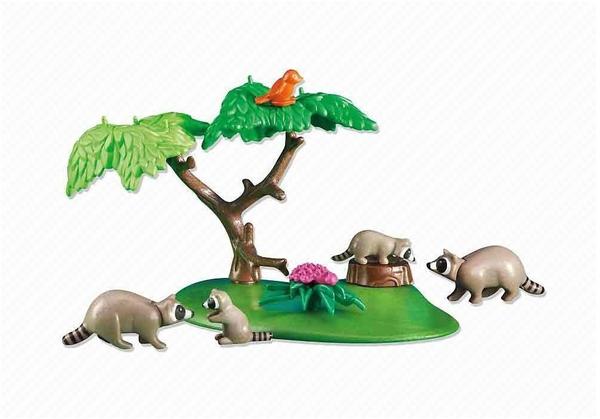 PLAYMOBIL Wild Life Waschbärenfamilie (6317)