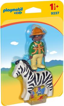 Playmobil 1.2.3 - Ranger mit Zebra (9257)