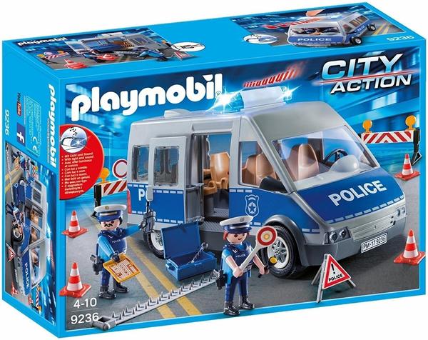 Playmobil City Action - Polizeibus mit Straßensperre (9236)