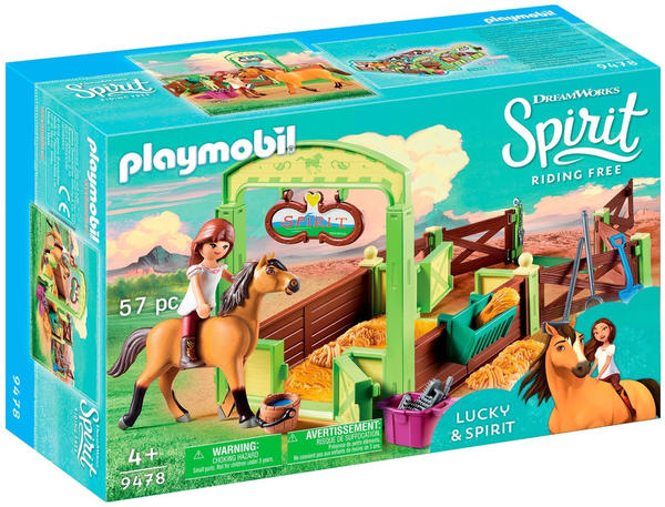 Playmobil Spirit: wild und frei - Pferdebox Lucky & Spirit (9478)