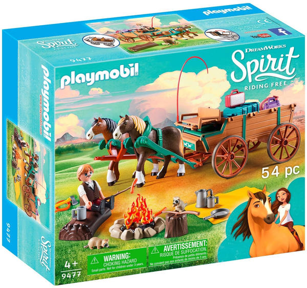 Playmobil Spirit: wild und frei - Vater Jim mit Kutsche (9477)