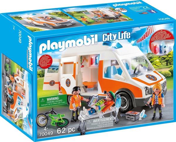 Playmobil City Life - Rettungswagen mit Licht und Sound (70049)