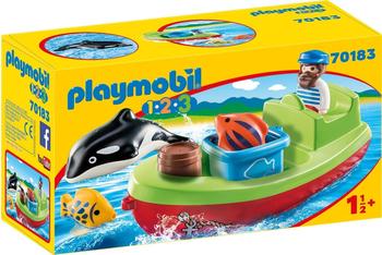 Playmobil 1.2.3 Seemann mit Fischerboot 70183