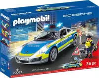 Playmobil Konstruktions-Spielset "Porsche 911 Carrera 4S Polizei (70067), My...