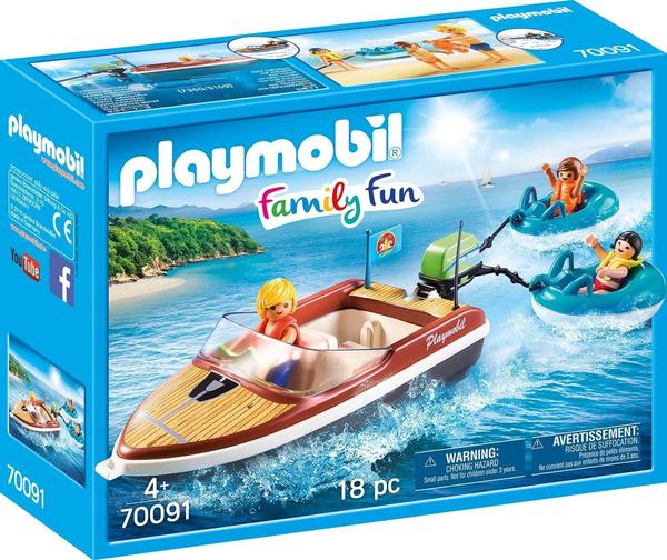 Playmobil Family Fun - Sportboot mit Fun-Reifen (70091)