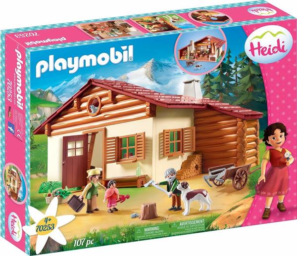 Playmobil Heidi und Großvater auf der Almhütte (70253)