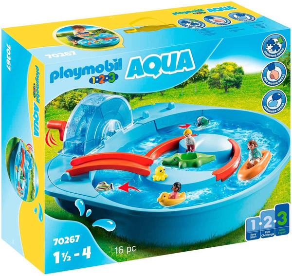 Playmobil 1.2.3 - Aqua Fröhliche Wasserbahn (70267)