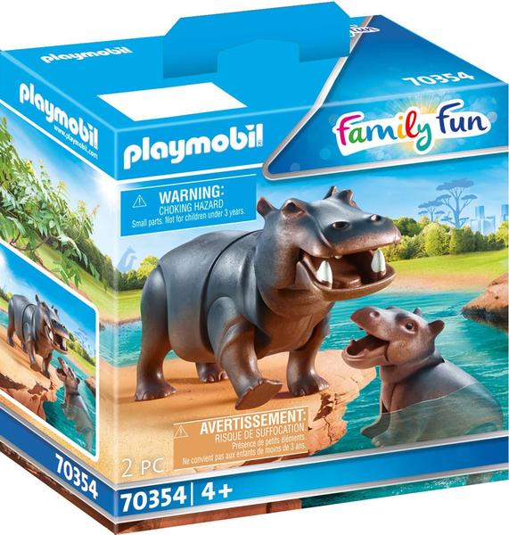 Playmobil Family Fun Flußpferd mit Baby 70354