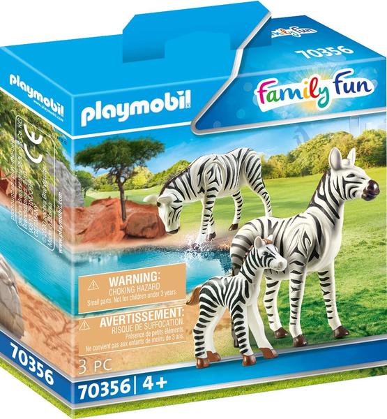 Playmobil Family Fun 2 Zebras mit Baby 70356