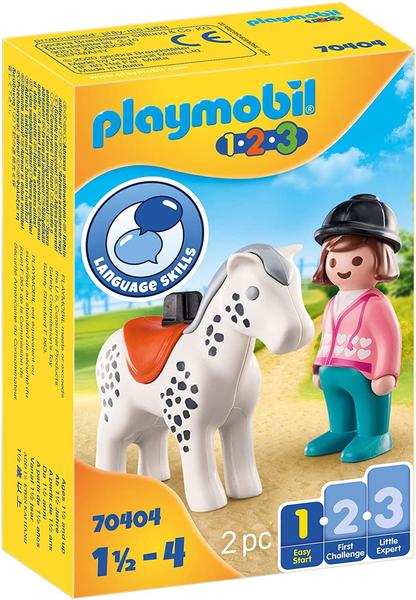 Playmobil 1.2.3 Reiterin mit Pferd 70404